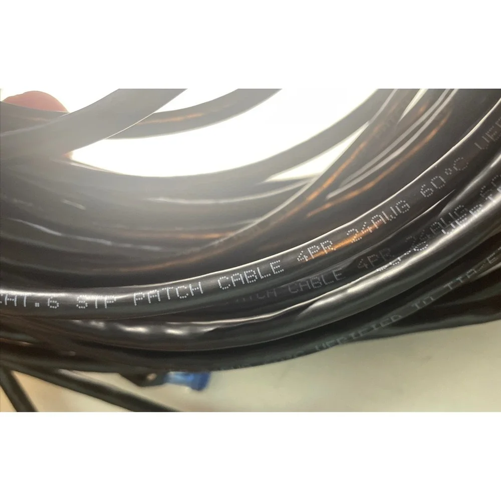 New 100' FT Feet CAT 6 24AWG Patch Cable Black/ Rohs Compliant